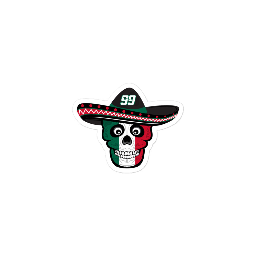 Sombrero Skull Sticker